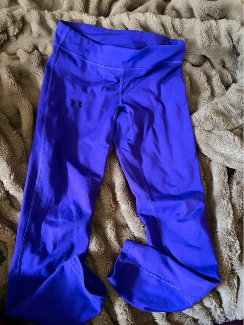 Under armour girls leggings purple youth medium